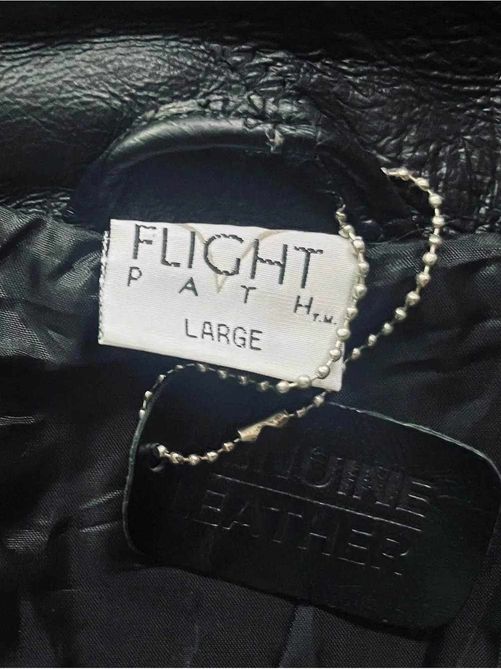 EUC Vintage Men’s Flight Path Leather Jacket Large Black Bomber/Biker